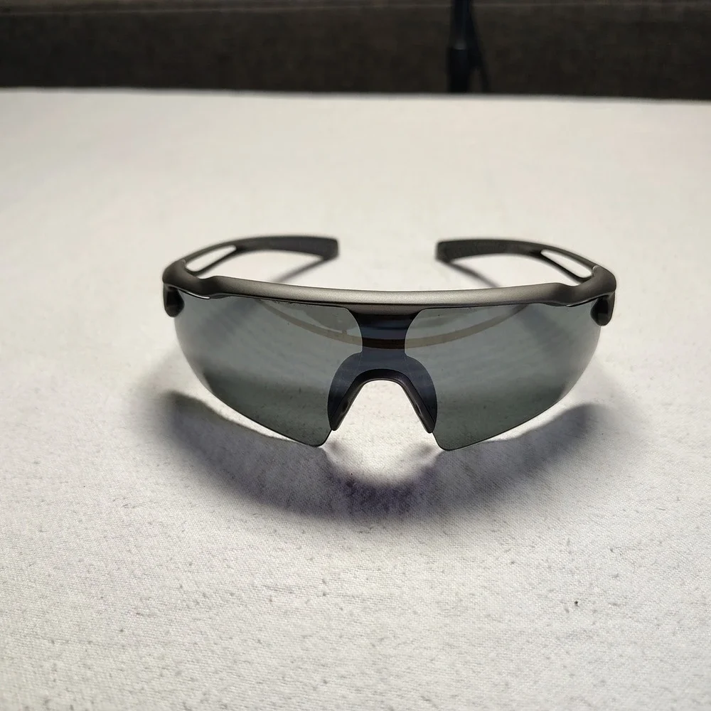 Snowledge Cycling Sunglasses Black 5 Interchangeable Polarized Lenses Sport